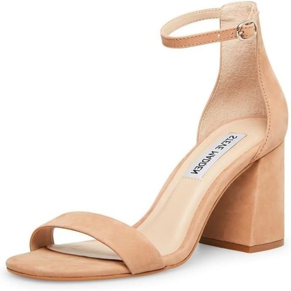Steve Madden Tan Block Heel Sandals - Picture 1 of 9